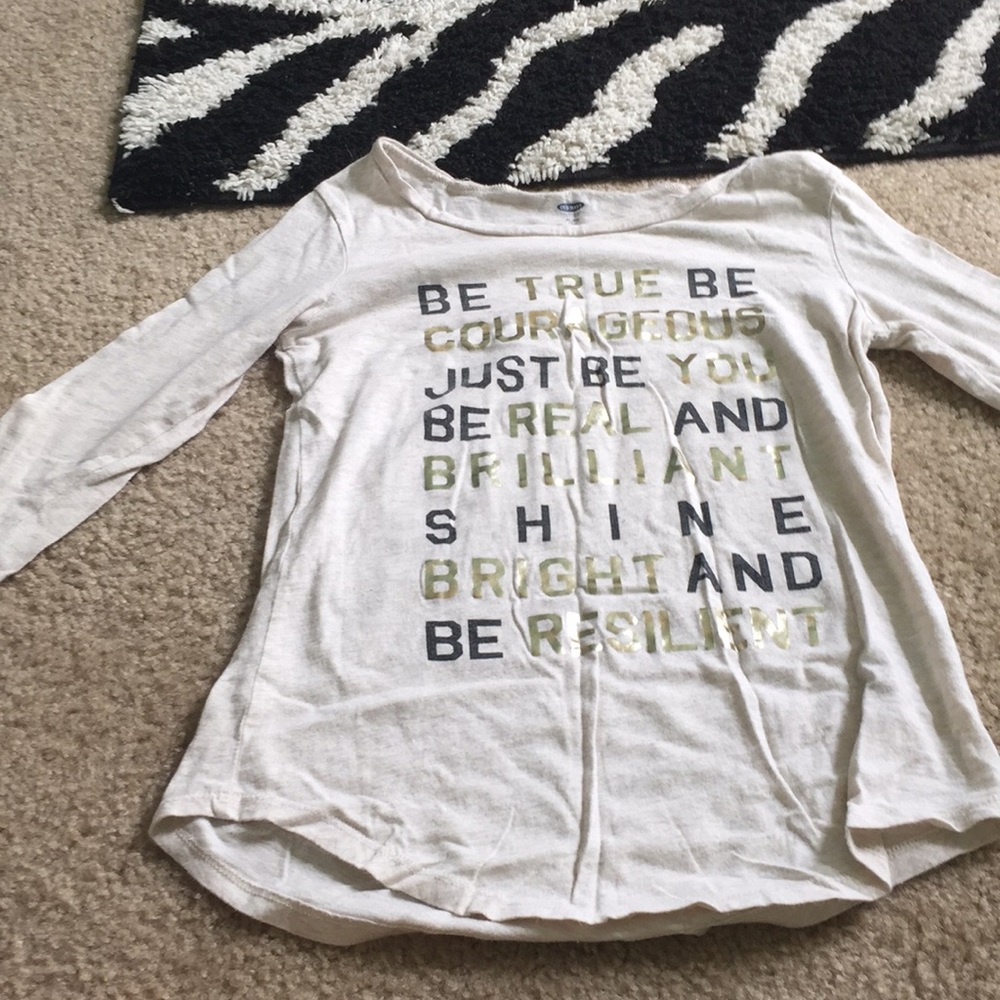 Tan long sleeve shirt